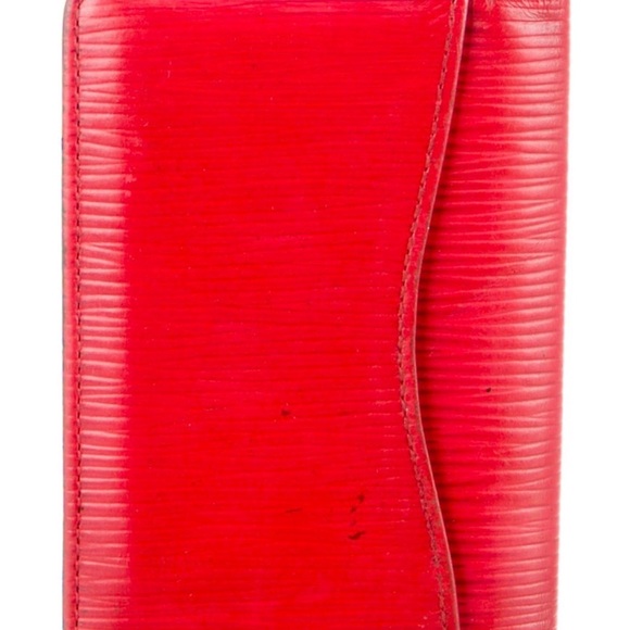 Louis Vuitton Red Epi Card Holder Wallet Vintage - Picture 8 of 10